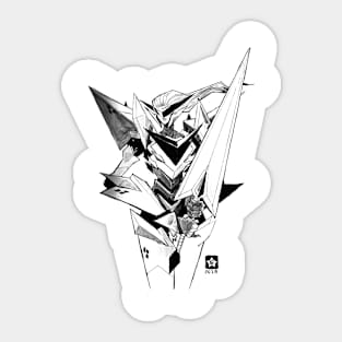 Sharp Sword Warrior Sticker